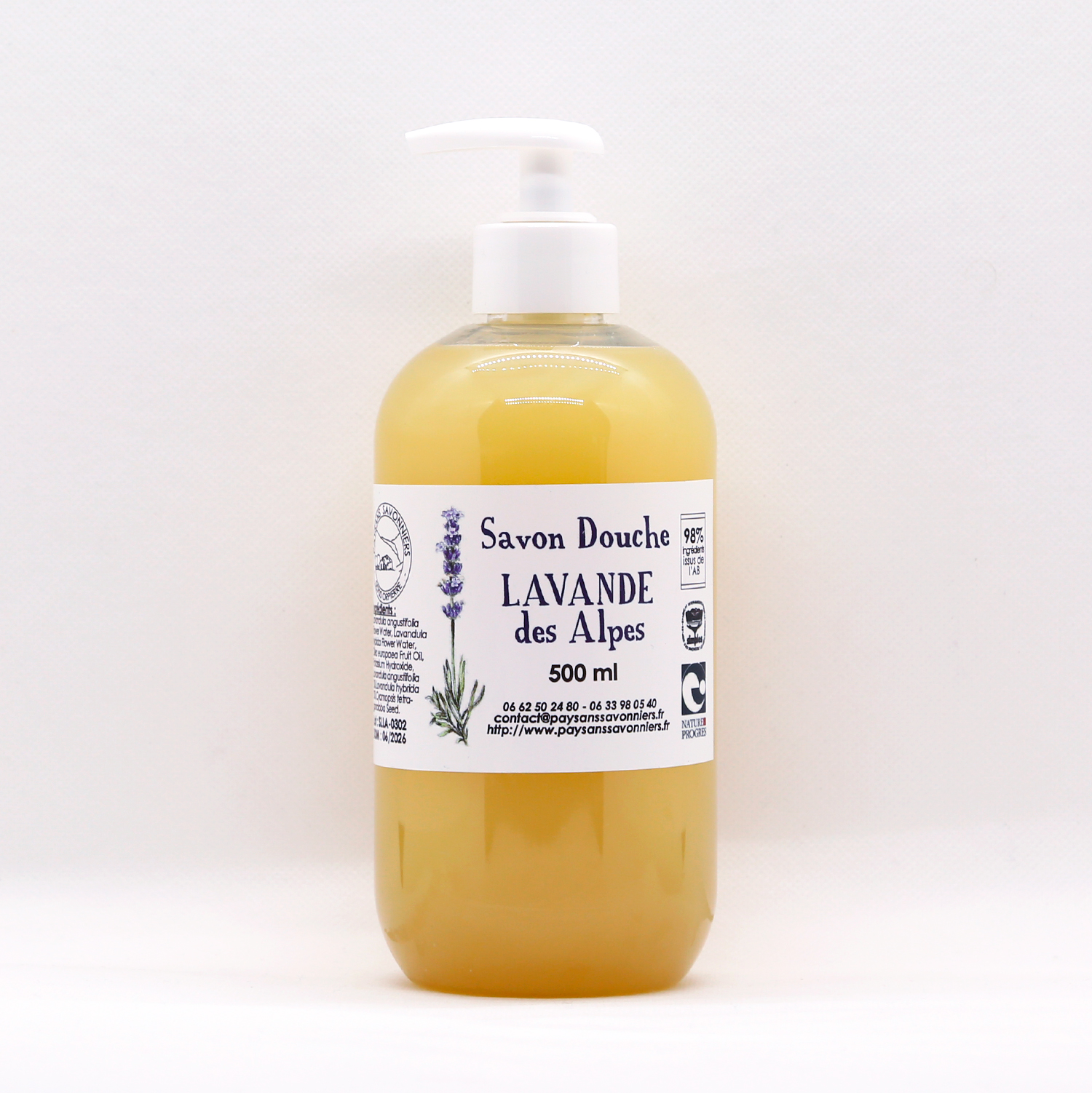Savon liquide - Lavande des Alpes - 500ml